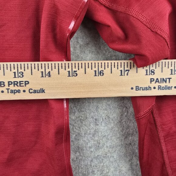 Nike Pro Hyperwarm Womens Red Long Sleeve Half-Zip Pullover M Polyester Blend - Picture 9 of 9